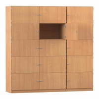 Flexeo® Schließfachschrank, 15 geschlossene Fächer, Breite 190,5 cm – Bild 5