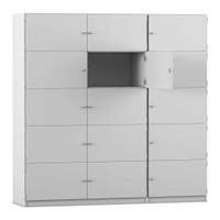 Flexeo® Schließfachschrank, 15 geschlossene Fächer, Breite 190,5 cm – Bild 17
