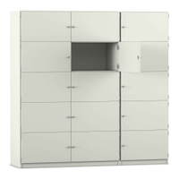 Flexeo® Schließfachschrank, 15 geschlossene Fächer, Breite 190,5 cm – Bild 11