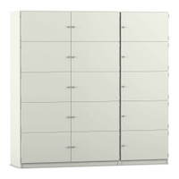 Flexeo® Schließfachschrank, 15 geschlossene Fächer, Breite 190,5 cm – Bild 12