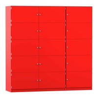 Flexeo® Schließfachschrank, 15 geschlossene Fächer, Breite 190,5 cm – Bild 15
