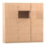 Flexeo® Schließfachschrank, 15 geschlossene Fächer, Breite 190,5 cm - Flexeo Schliessfachschrank 15 geschlossene Faecher Breite 190 5 cm 809027 P01 ZN