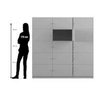 Flexeo® Schließfachschrank, 15 geschlossene Fächer, Breite 190,5 cm – Bild 32