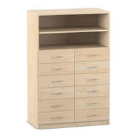 Flexeo® Schrank, 12 kleine Schubladen, 2 Fächer – Bild 20