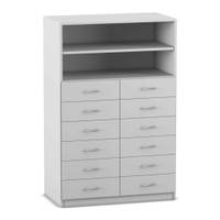 Flexeo® Schrank, 12 kleine Schubladen, 2 Fächer – Bild 16
