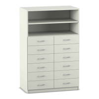 Flexeo® Schrank, 12 kleine Schubladen, 2 Fächer – Bild 12