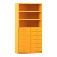 Flexeo® Schrank, 12 kleine Schubladen, 3 Fächer – Bild 2
