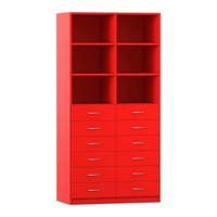 Flexeo® Schrank, 12 kleine Schubladen, 6 Fächer, Mittelwand, Breite 94,4 cm – Bild 14