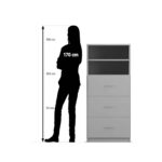 Flexeo® Schrank, 3 Hängeregister, 2 Fächer, Breite 64,1 cm - Flexeo Schrank 3 Haengeregister 2 Faecher Breite 64 1 cm 818025 P07 ZN