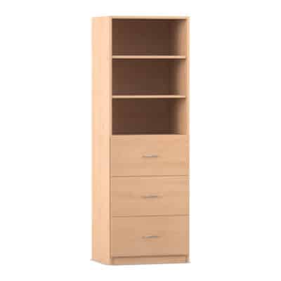 Flexeo® Schrank, 3 Hängerregister, 3 Fächer, Breite 64,1 cm