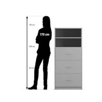 Flexeo® Schrank, 3 große Schubladen, 2 Fächer, Breite 64,1 cm – Bild 22