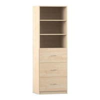 Flexeo® Schrank, 3 große Schubladen, 3 Fächer, Breite 64,1 cm – Bild 20