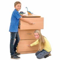 Flexeo® Schrank, 3 große Schubladen, Breite 64,1 cm – Bild 21