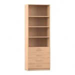 Flexeo® Schrank, 4 kleine Schubladen, oben 4 Fächer = 6 Ordnerhöhen - Flexeo Schrank 4 kleine Schubladen oben 4 Faecher 6 Ordnerhoehen 818082 P02 ZN