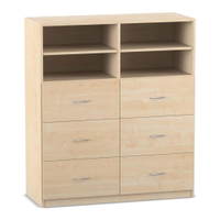 Flexeo® Schrank, 6 Hängeregister, 4 Fächer, Mittelwand, Breite 126,4 cm – Bild 20