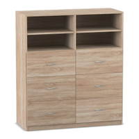 Flexeo® Schrank, 6 Hängeregister, 4 Fächer, Mittelwand, Breite 126,4 cm – Bild 4