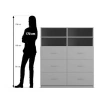 Flexeo® Schrank, 6 Hängeregister, 4 Fächer, Mittelwand, Breite 126,4 cm – Bild 22