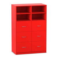 Flexeo® Schrank, 6 Hängeregister, 4 Fächer, Mittelwand, Breite 94,4 cm – Bild 14