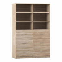 Flexeo® Schrank, 6 große Schubladen, 6 Fächer, Mittelwand, Breite 126,4 cm – Bild 4