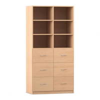 Flexeo® Schrank, 6 große Schubladen, 6 Fächer, Mittelwand, Breite 94,4 cm – Bild 6