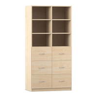 Flexeo® Schrank, 6 große Schubladen, 6 Fächer, Mittelwand, Breite 94,4 cm – Bild 20