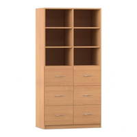 Flexeo® Schrank, 6 große Schubladen, 6 Fächer, Mittelwand, Breite 94,4 cm – Bild 8