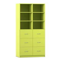Flexeo® Schrank, 6 große Schubladen, 6 Fächer, Mittelwand, Breite 94,4 cm – Bild 10
