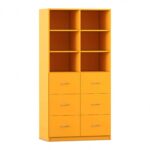 Flexeo® Schrank, 6 große Schubladen, 6 Fächer, Mittelwand, Breite 94,4 cm - Flexeo Schrank 6 grosse Schubladen 6 Faecher Mittelwand Breite 94 4 cm 818039V0037 P02 ZN