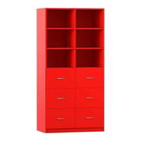 Flexeo® Schrank, 6 große Schubladen, 6 Fächer, Mittelwand, Breite 94,4 cm – Bild 14