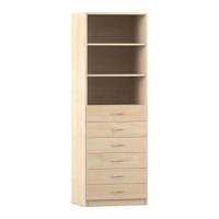 Flexeo® Schrank, 6 kleine Schubladen, 3 Fächer, Breite 64,1 cm – Bild 20