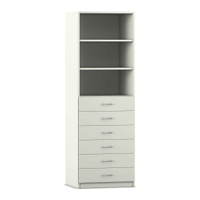 Flexeo® Schrank, 6 kleine Schubladen, 3 Fächer, Breite 64,1 cm – Bild 12
