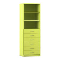 Flexeo® Schrank, 6 kleine Schubladen, 3 Fächer, Breite 64,1 cm – Bild 10
