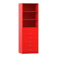 Flexeo® Schrank, 6 kleine Schubladen, 3 Fächer, Breite 64,1 cm – Bild 14