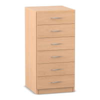 Flexeo® Schrank, 6 kleine Schubladen, Breite 48,1 cm – Bild 6