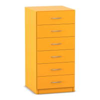 Flexeo® Schrank, 6 kleine Schubladen, Breite 48,1 cm – Bild 2
