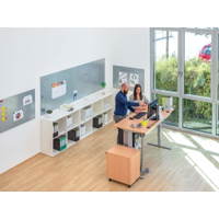 Flexeo® Schreibtisch, höhenverstellbar, B x T: 200 x 80 cm – Bild 13