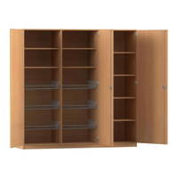 Flexeo® Sportschrank, 6 Gitterkörbe, 9 Fächer – Bild 11