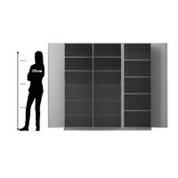 Flexeo® Sportschrank, 6 Gitterkörbe, 9 Fächer – Bild 33
