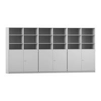 Flexeo® Systemschrankwand, 30 Fächer, 6 Halbtüren – Bild 24