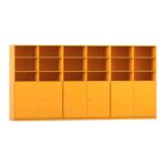 Flexeo® Systemschrankwand, 30 Fächer, 6 Halbtüren - Flexeo Systemschrankwand 30 Faecher 6 Halbtueren 819005V0046 P02 ZN