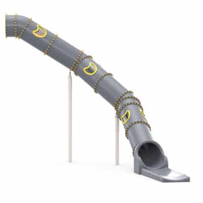 LEDON Röhrenrutsche kurvig - Starthöhe: 445 cm