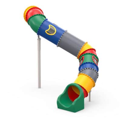 LEDON Röhrenrutsche kurvig - Starthöhe: 290 cm