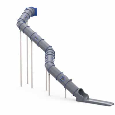 LEDON Röhrenrutsche S-förmig - Starthöhe: 688 cm