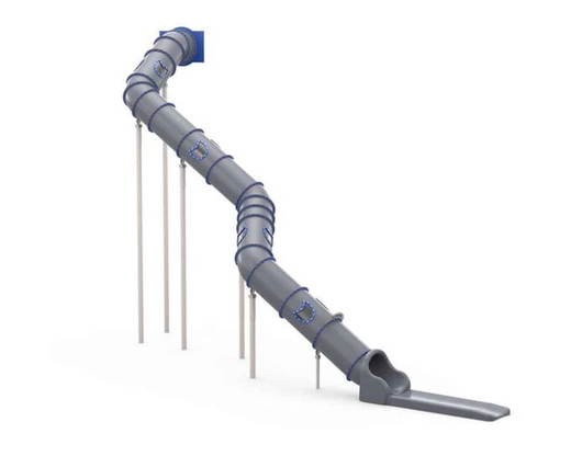 TB6817-3d LEDON Röhrenrutsche S-förmig – Starthöhe: 688 cm - TB6817 3d