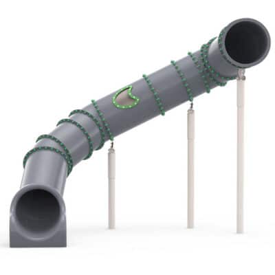 LEDON Röhrenrutsche kurvig - Starthöhe: 310 cm