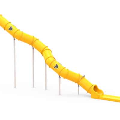LEDON Röhrenrutsche S-förmig - Starthöhe: 570 cm