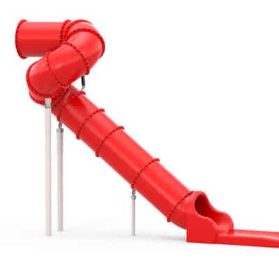 LEDON Röhrenrutsche Kombiniert - Starthöhe: 380 cm