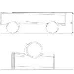 Balancierbalken/Sitzbalken – ROBINIA RB1252 - c204 rb1252front