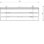 Bank mit Lehne aus Akazienholz – ROBINIA RB1390 - f307 rb1390top