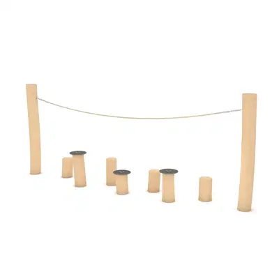 Balancierparcours mit Seil – ROBINIA RB1272